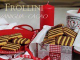 Frollini a righe vaniglia e cacao