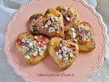 Pizzette dolci con arance, cioccolato e torrone