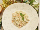 Risotto al salmone con yogurt e menta fresca