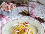 Tagliatelle al Salmone e Fiori freschi