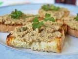 Crostini di pane toscano con pernice