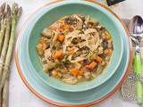 Minestrone di verdure (quasi) del terrazzo con fettuccine integrali