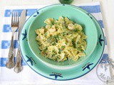 Ricetta Farfalle con crema di asparagi e gamberetti