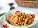 Ricetta Fusilli rosè con fagioli serpenti e tuma dla paja Occelli