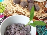 Ricetta Gnocchi di patate viola (vitelotte) burro Occelli e salvia