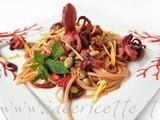 Ricetta Linguine con moscardini e fave