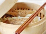 Ricetta Ravioli di carta di riso al vapore ripieni di carne macinata e cavolo cinese