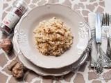 Risotto topinambur e lemongrass con nocciole