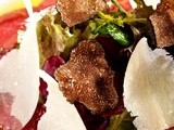 Carpaccio con funghi e tartufo