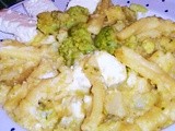 Casarecce con cavolfiore verde e Feta