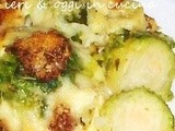 Cavoletti di Bruxelles gratinati con speck e gorgonzola