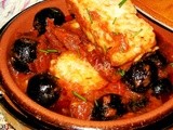 Cuori di nasello in umido con olive e pomodorini secchi