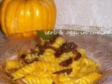 Fusilli alla zucca gialla e prosciutto croccante