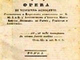 Manuale del cuoco e del pasticciere di raffinato gusto moderno, opera di Vincenzo Agnoletti, credenziere e liquorista, dal 1829 al 1830, presso Maria Luigia, Duchessa di Parma, Piacenza e Guastalla