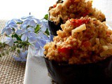 Melanzane tonde ripiene di cous cous