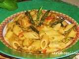 Mezze penne con asparagi selvatici