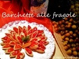 Pasta frolla: Barchette con crema al pistacchio e con crema e fragole