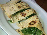 Piadina romagnola farcita con stracchino e rucola