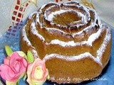 Rosa di brioche dolce integrale senza uova