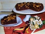 Torta di mele allo yogurt con cioccolato