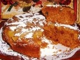 Torta rovesciata di farina di castagne e mele