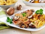 Una ricetta veloce per le scaloppine ai funghi porcini