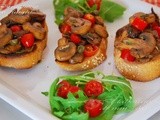 Μπρουσκεττεσ με μανιταρια  ♦♦  bruschette ai funghi trifolati