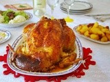 Κοκορασ γεμιστοσ για το τραπεζι τησ γιορτησ  ♦♦  cappone ripieno per il pranzo di festa