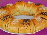 Αφρατη αλμυρη κουλουρα  **  ciambella brioche salata