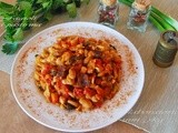 Φασολια γιγαντεσ φουρνου με παστουρμα  ♦♦  fagioli al forno con pastirma