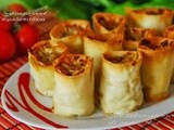 Fingerfood κιμαδοπιτακια  ♦♦  fingerfood rotolini di carne trιta in pasta fillo