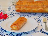 Γαλακτομπουρεκα ατομικα ♦♦ galaktoboureko (rotolino di pasta fillo sciroppato, farcito con crema di semolino)