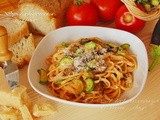 Καλοκαιρινη μακαροναδα  ♦♦  linguine versione estiva