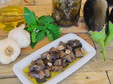 Μελιτζανεσ στο λαδι με μυρωδικα ♦♦ melanzane sott' olio