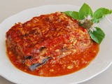 Παρμιτζιανα μελιτζανασ με φετα  **  parmigiana di melanzane alla feta