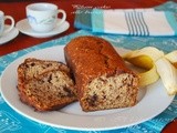 Ζουμερο κεϊκ με μπανανα και σοκολατα  ♦♦  plum cake alle banane