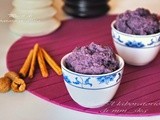 Πουρεσ με μωβ πατατεσ  ♦♦  purea di patate viola (vitellote)