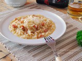 Ριζοτο με μπυρα και μπεϊκον // risotto alla birra e pancetta affumicata