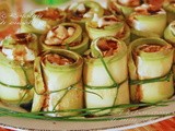 Ρολακια με κολοκυθακια  ♦♦  rotolini di zucchine a crudo