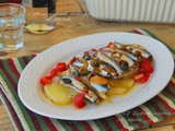 Σαρδελεσ με πατατεσ στον φουρνο // sarde con patate al forno
