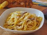  καρμποναρα  με παστουρμα  ♦♦   spaghetti alla carbonara  con pastirma