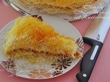 Παστουρμαδοπιτα σε φυλλο κανταϊφι  ♦♦  torta al pastirma' in pasta fillo kadaif