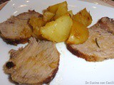 Arrosto di vitello al limone con patate