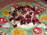 Insalata tiepida di tonno, patate,radicchio e semi di sesamo