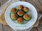 Anelli di zucchine al forno con ripieno saporito