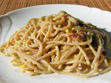 Carbonara di spaghetti di farro