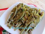 Carciofi con capperi e acciughe contorno veloce