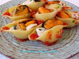 Conchiglioni ripieni di pesce al forno