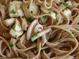 Fettuccine di farro con pesce