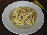 Garganelli con fiori di zucca